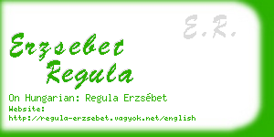 erzsebet regula business card